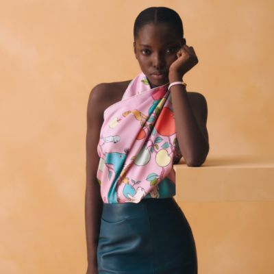 パープル - レディス, スカーフ、ショール＆マフラー, スカーフ